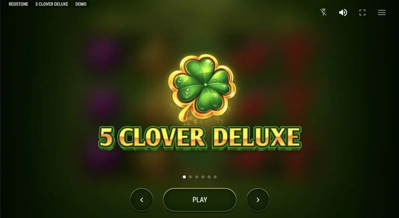 5 Clover Deluxe – Hauptmenü