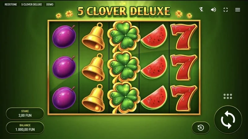 5 Clover Deluxe – Spielbildschirm